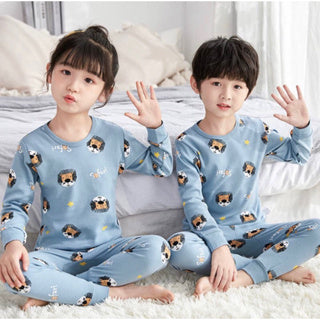 Kids and Teens Pajama Moon Star Kittens Totoro Heart Sign