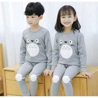 Kids and Teens Pajama Moon Star Kittens Totoro Heart Sign