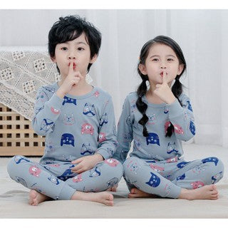 Kids and Teens Pajama Moon Star Kittens Totoro Heart Sign