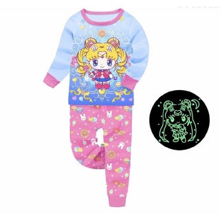 Glow in the Dark Pjs Long Sleeve for Girls