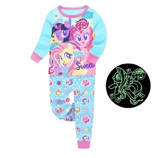 Glow in the Dark Pjs Long Sleeve for Girls