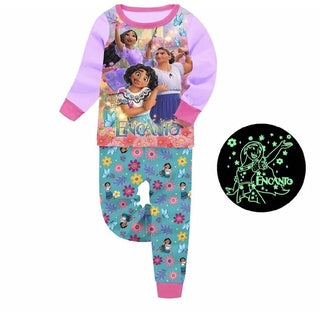 Glow in the Dark Pjs Long Sleeve for Girls