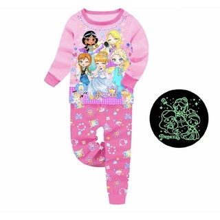 Glow in the Dark Pjs Long Sleeve for Girls