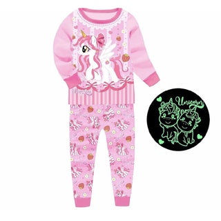 Glow in the Dark Pjs Long Sleeve for Girls