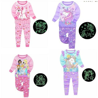 Glow in the Dark Pjs Long Sleeve for Girls