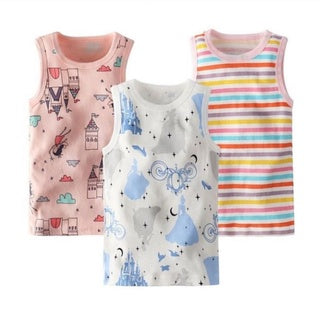 3 pc set Kids Cotton Sando Tank Top for Girls and Boys – Little Loods