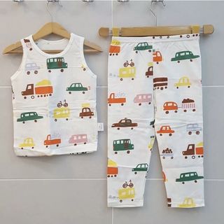 Sando Sleeveless & Long Pants Imported Cotton Pjs for Kids Unisex