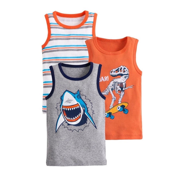 3 pc set Kids Cotton Sando Tank Top for Girls and Boys