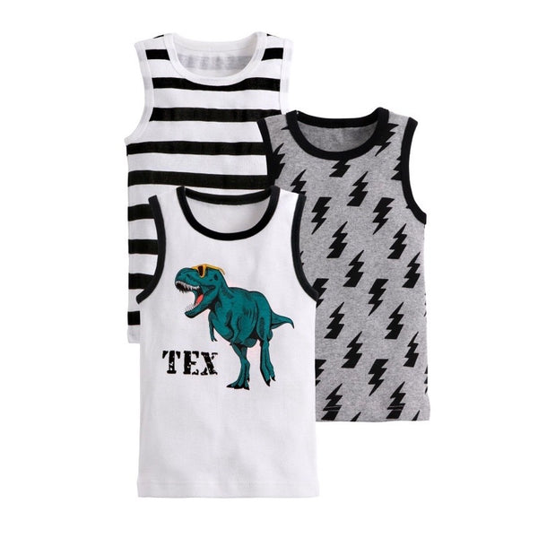 3 pc set Kids Cotton Sando Tank Top for Girls and Boys