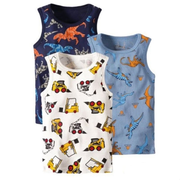 3 pc set Kids Cotton Sando Tank Top for Girls and Boys