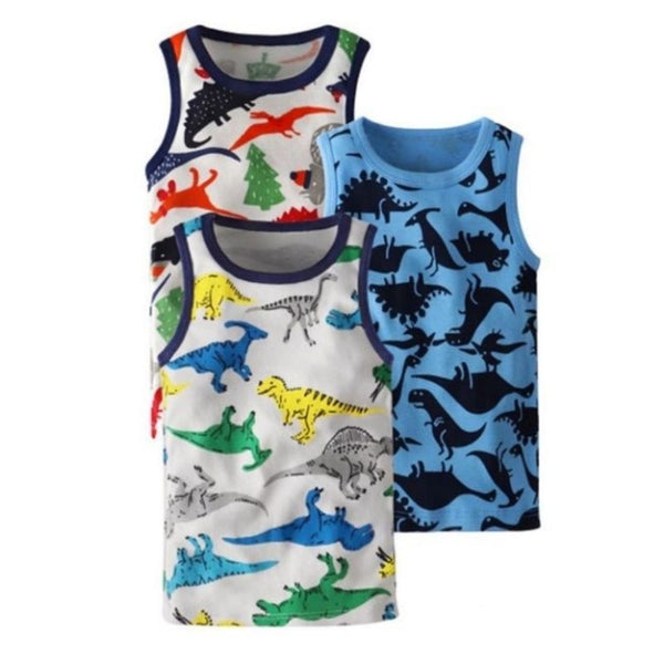 3 pc set Kids Cotton Sando Tank Top for Girls and Boys