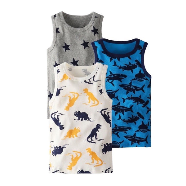 3 pc set Kids Cotton Sando Tank Top for Girls and Boys